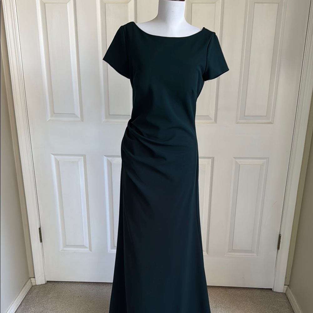 BHLDN Dark Green Maxi Dress
